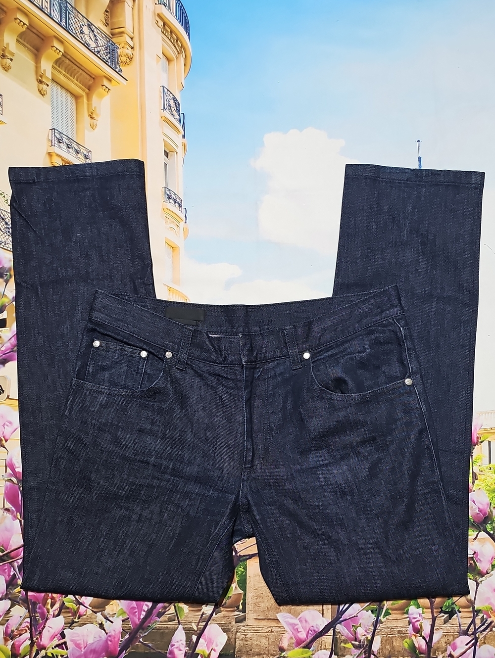 Alexander McQueen Dark Indigo Slim Straight Jeans Size 34x30